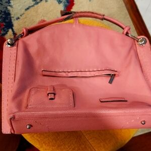 Pink Leather Women's Bag